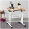 2 in 1 Mobile Standing Desk with Height Adjustable Sit-Stand Workstation, Stand-Up Desk